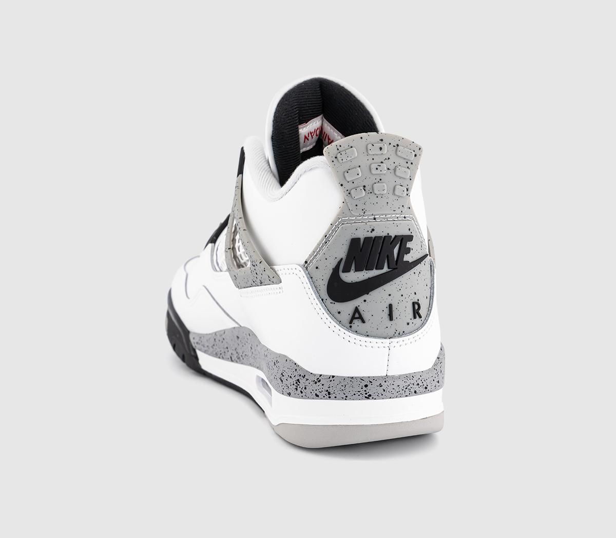JordanAir Jordan 4 Retro TrainersSummit White Fire Red Cement Grey Black