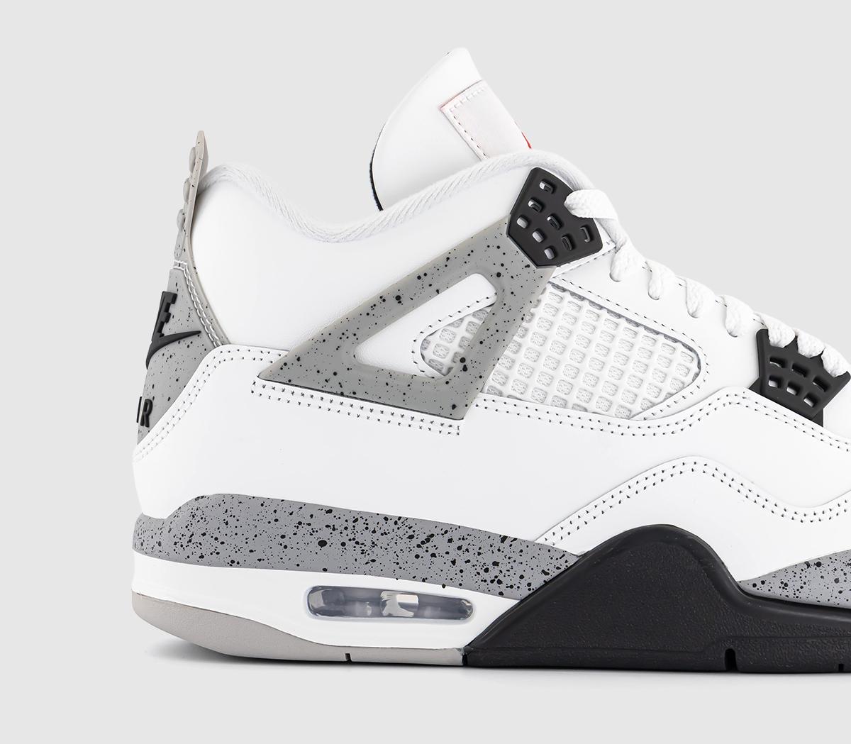 JordanAir Jordan 4 Retro TrainersSummit White Fire Red Cement Grey Black