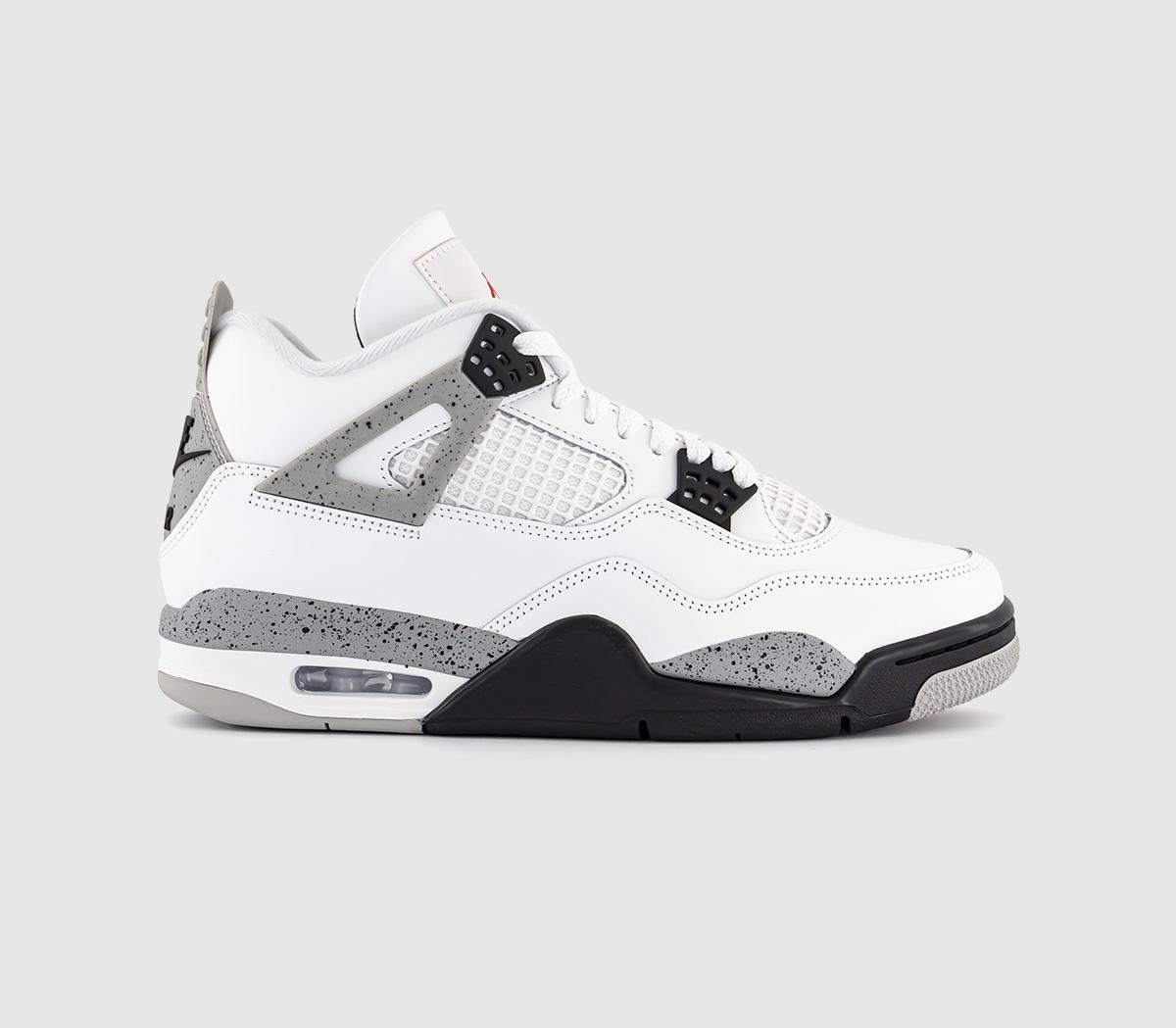 JordanAir Jordan 4 Retro TrainersSummit White Fire Red Cement Grey Black