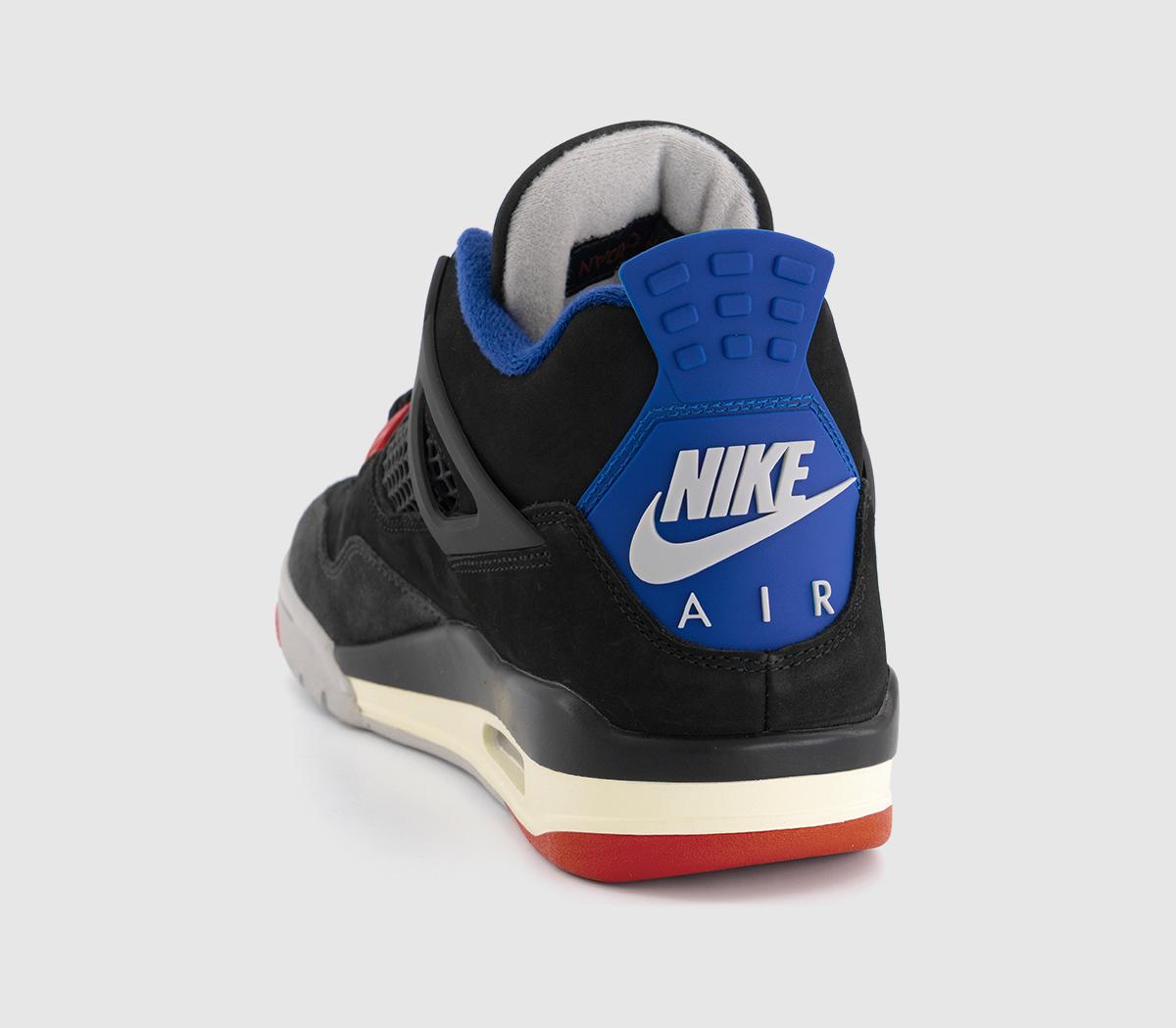 JordanAir Jordan 4 RetroBlack Fire Red Deep Royal Blue