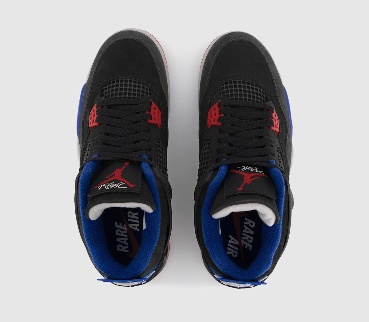 JordanAir Jordan 4 RetroBlack Fire Red Deep Royal Blue