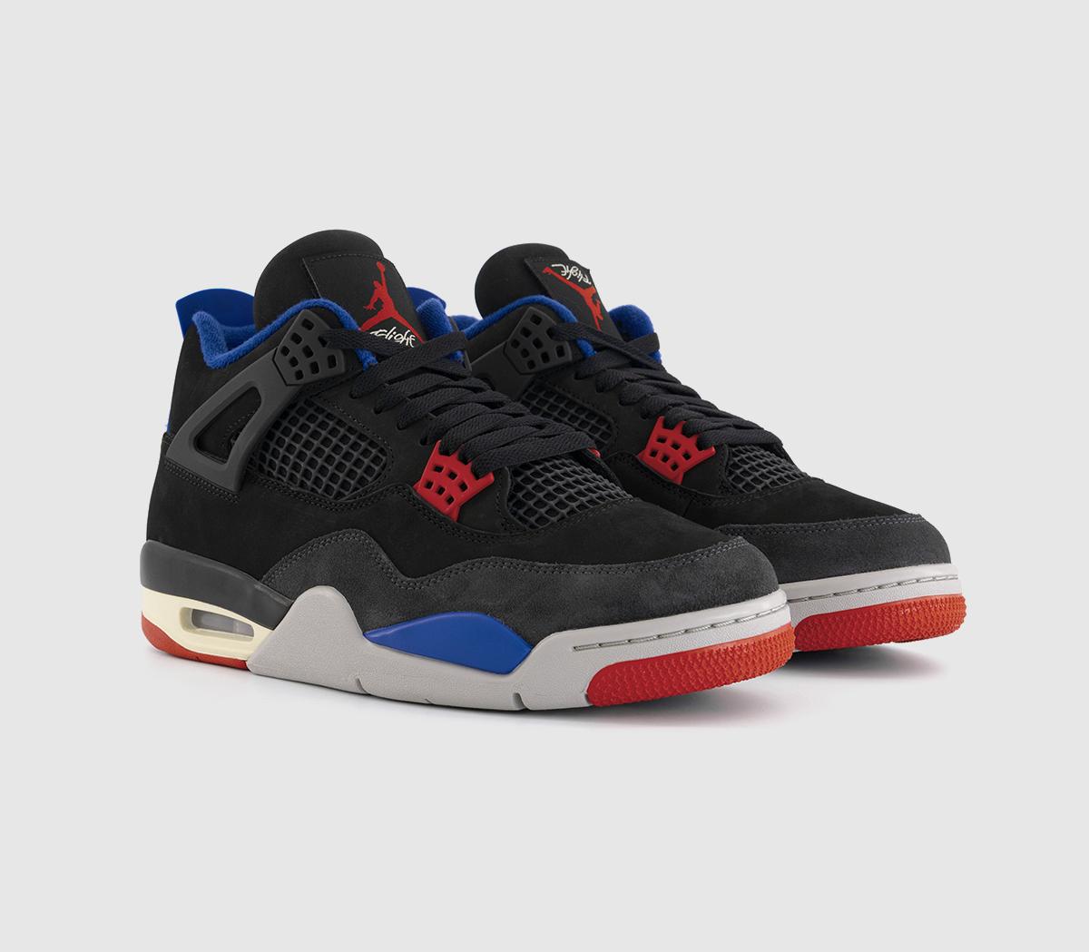 JordanAir Jordan 4 RetroBlack Fire Red Deep Royal Blue