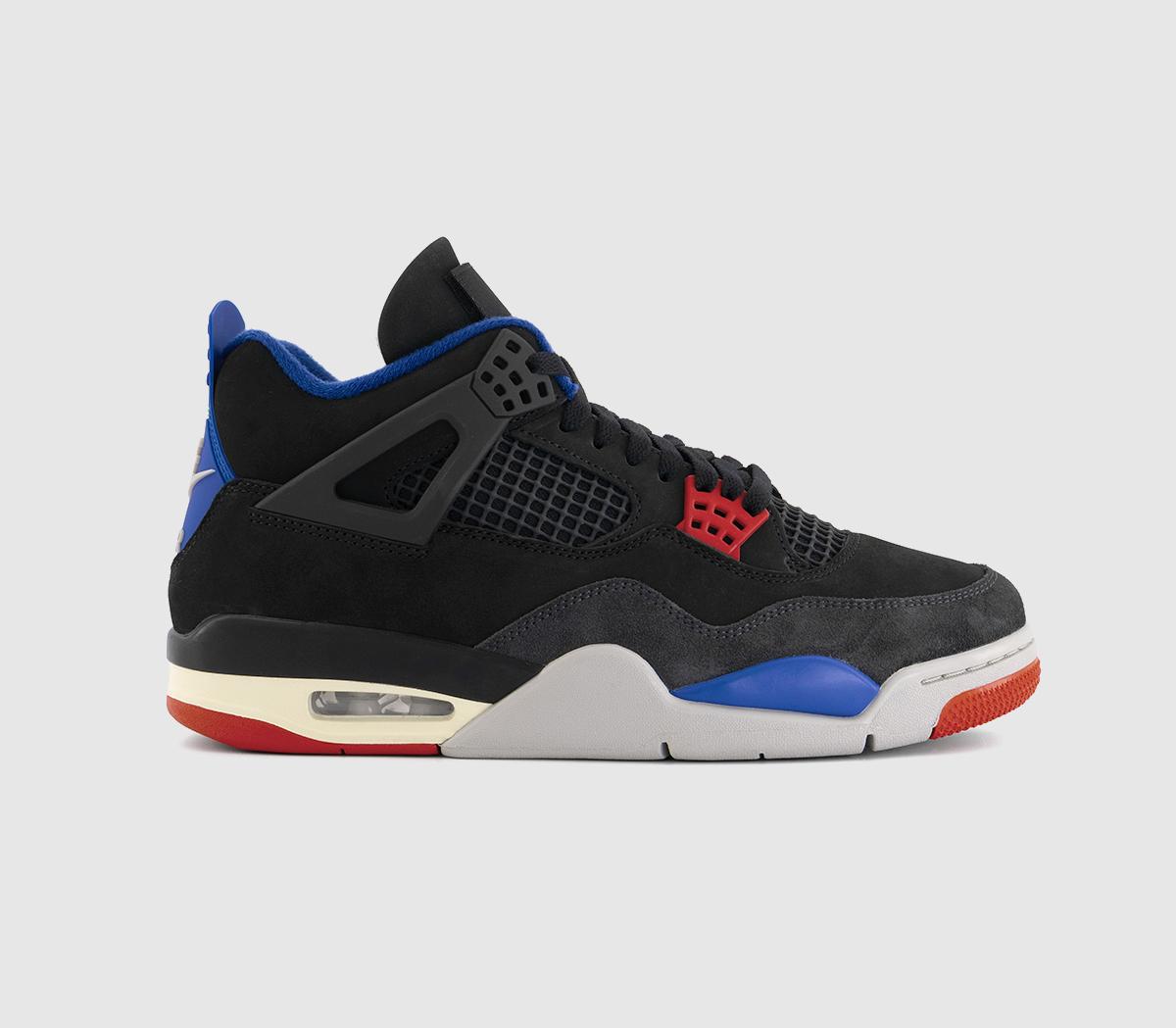 JordanAir Jordan 4 RetroBlack Fire Red Deep Royal Blue