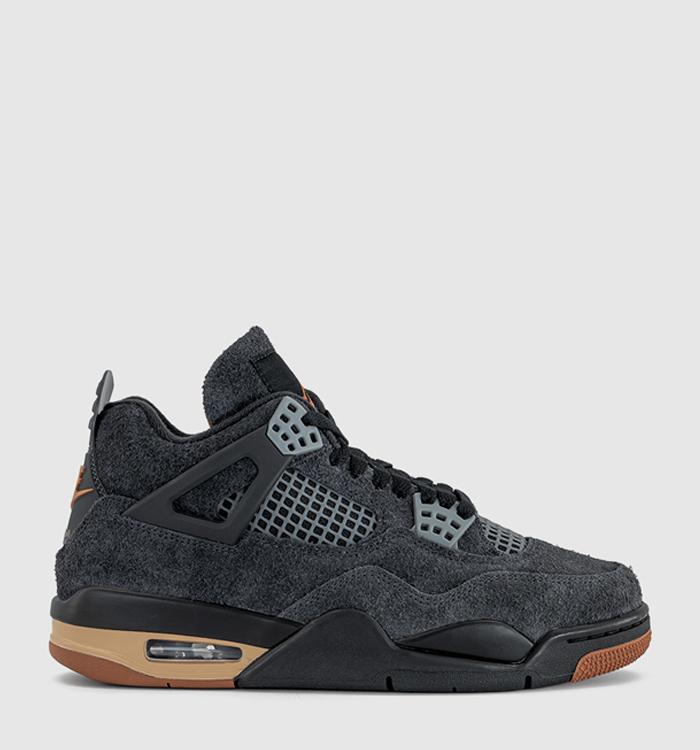 Jordan Air Jordan 4 Retro 'LDN' Trainers Black Red Bark Dark Smoke Grey Smoke Grey