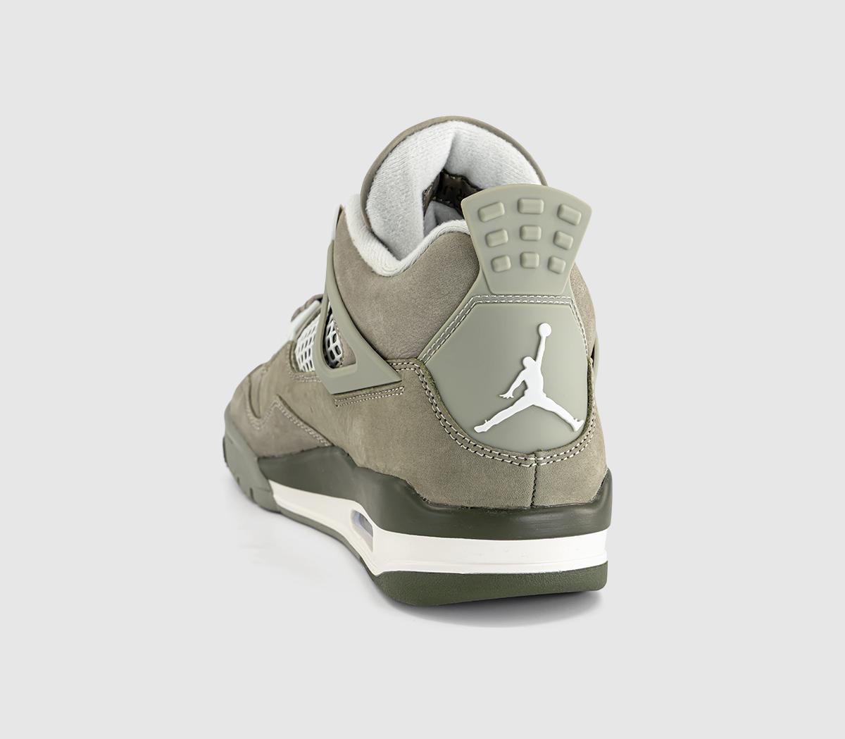 JordanAir Jordan 4 Retro TrainersLight Army Light Silvercargo Khaki