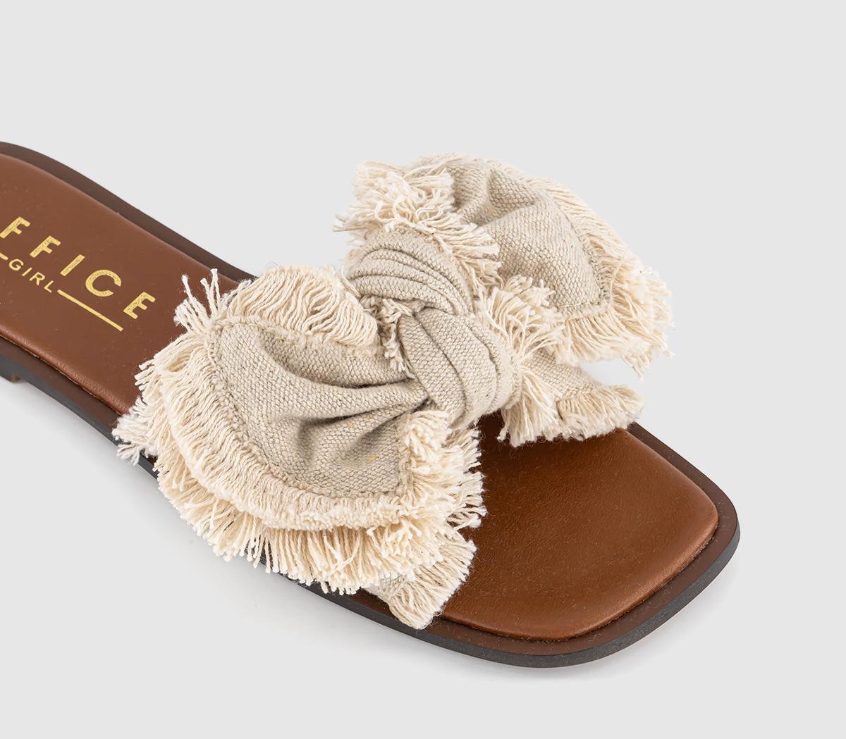 OFFICESkye Bow Detail Slides OFFICESkye Bow Detail SlidesOff White