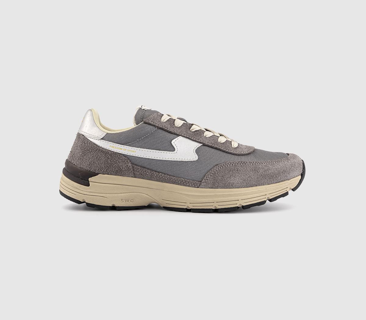 Stepney Workers Club Osier S-strike Trainers Dark Silver In Multi, 7