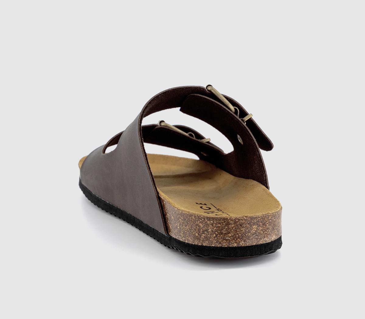 OFFICELivingstone Double Strap Footbeds Sandals OFFICELivingstone Double Strap Footbeds SandalsBrown