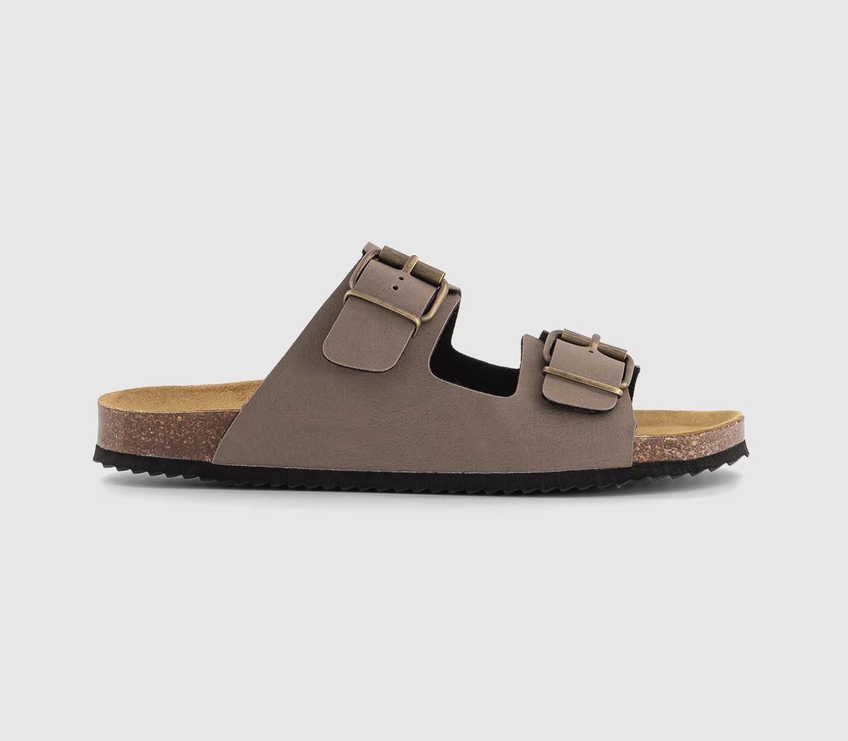 Livingstone Double Strap Footbed Sandals Taupe