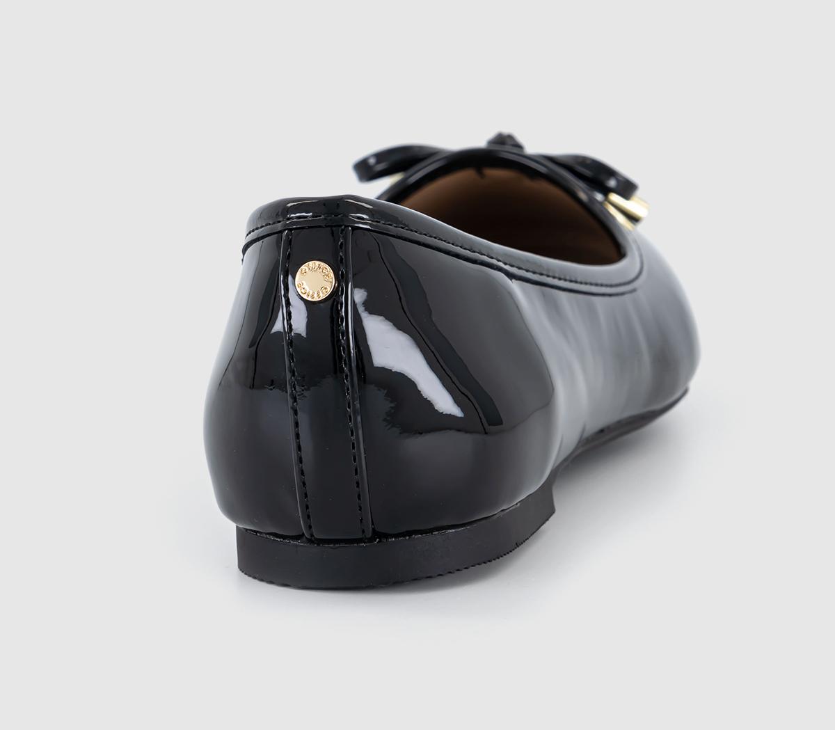 OFFICEFlora Bow Detail Ballet Pumps OFFICEFlora Bow Detail Ballet PumpsBlack Patent