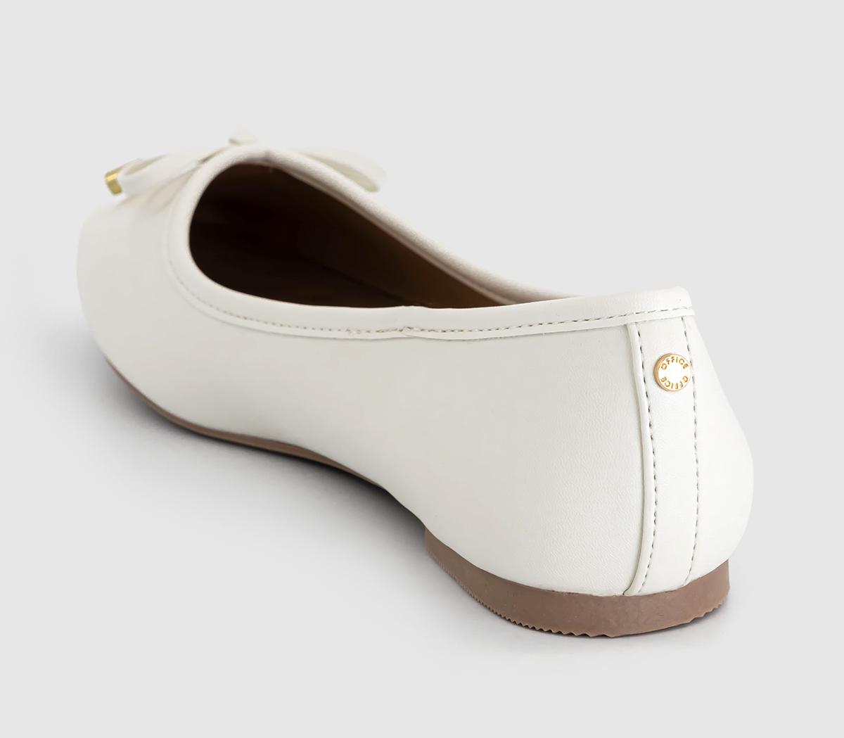 OFFICEFlora Bow Detail Ballet Pumps OFFICEFlora Bow Detail Ballet PumpsCream