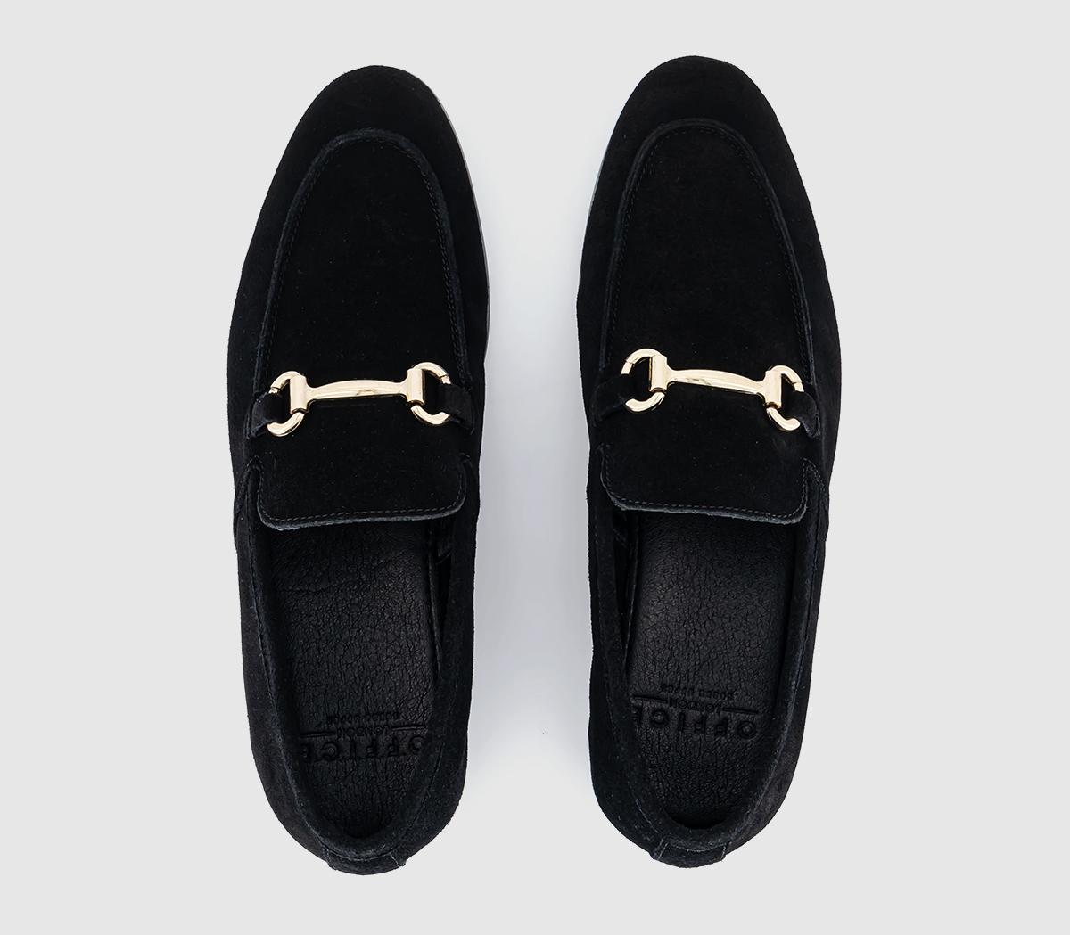 OFFICEMemming 2  Snaffle LoafersBlack Suede