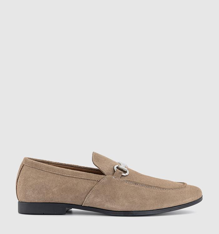 OFFICE Memming 2 Snaffle Loafers Taupe Suede
