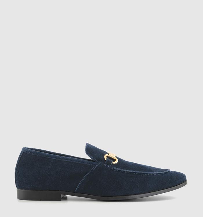 OFFICE Memming 2 Snaffle Loafers Navy Suede