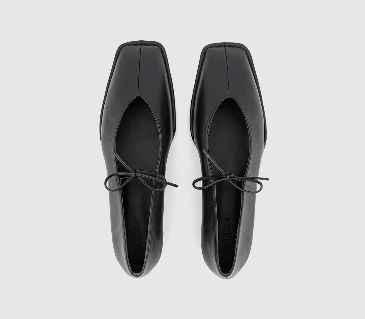 ALOHASSway Ballet Pumps ALOHASSway Ballet PumpsBlack Leather