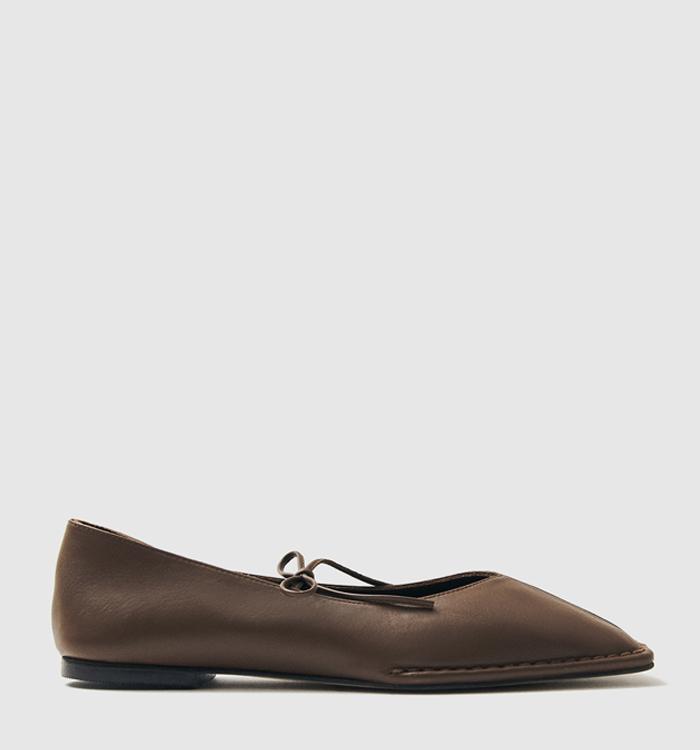 ALOHAS Sway Ballet Pumps Chestnut Brown