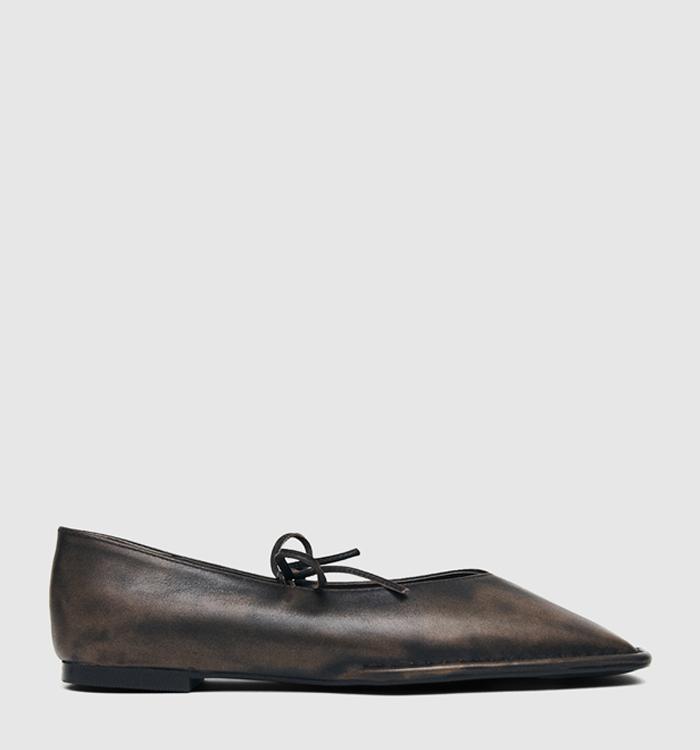 ALOHAS Sway Ballet Pumps Vintage Brown