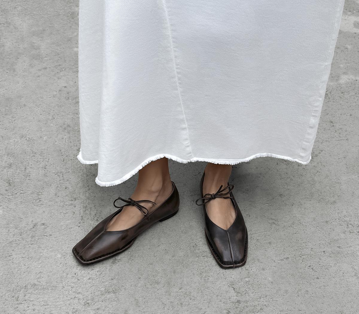 ALOHASSway Ballet PumpsVintage Brown