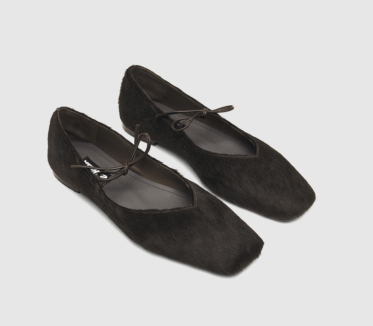 ALOHASSway Ballet Pumps ALOHASSway Ballet PumpsDark Brown Hairy