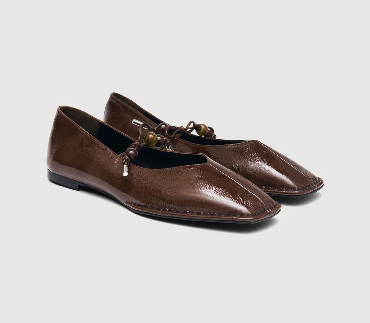ALOHASSway Ballet PumpsBeads Rift Brown