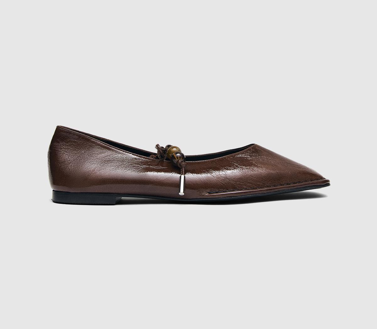 ALOHASSway Ballet PumpsBeads Rift Brown