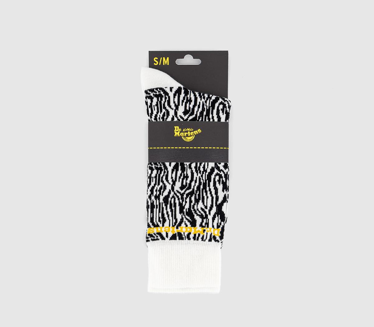 Dr. MartensJacquard Zebra SocksBlack White