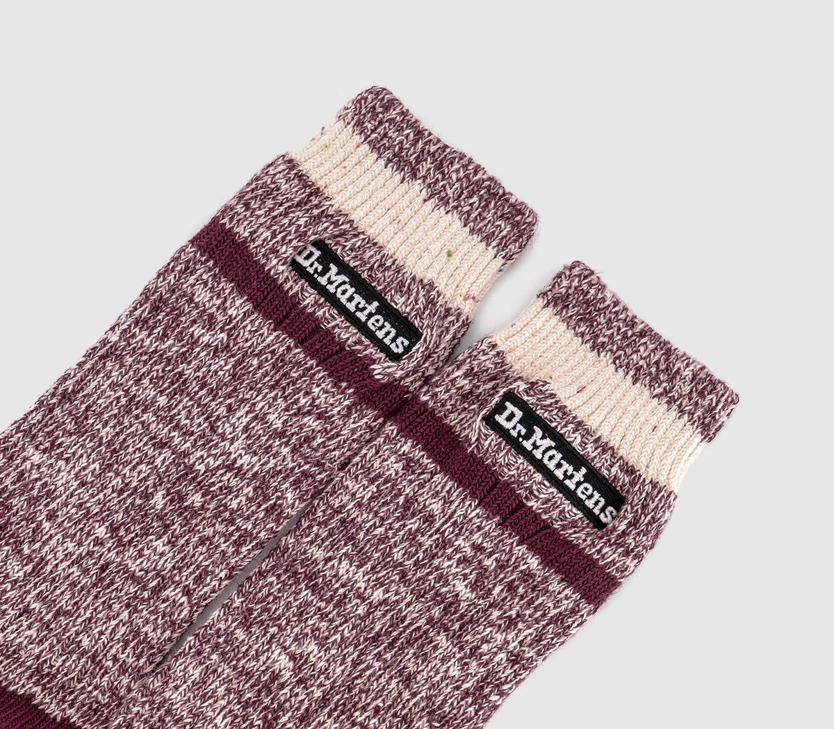 Dr. MartensMarl SocksOxblood White