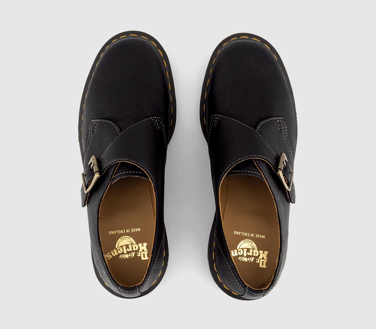 Dr. Martens1461 Monk ShoesBlack Natural Tumble