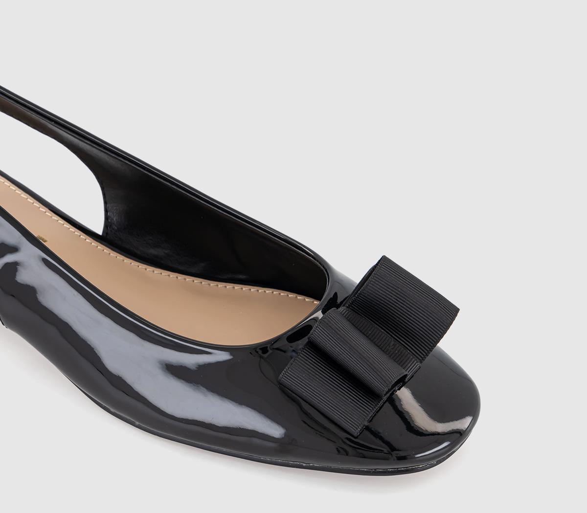 OFFICEFiesta Bow Slingback Ballet Pumps OFFICEFiesta Bow Slingback Ballet PumpsBlack Patent