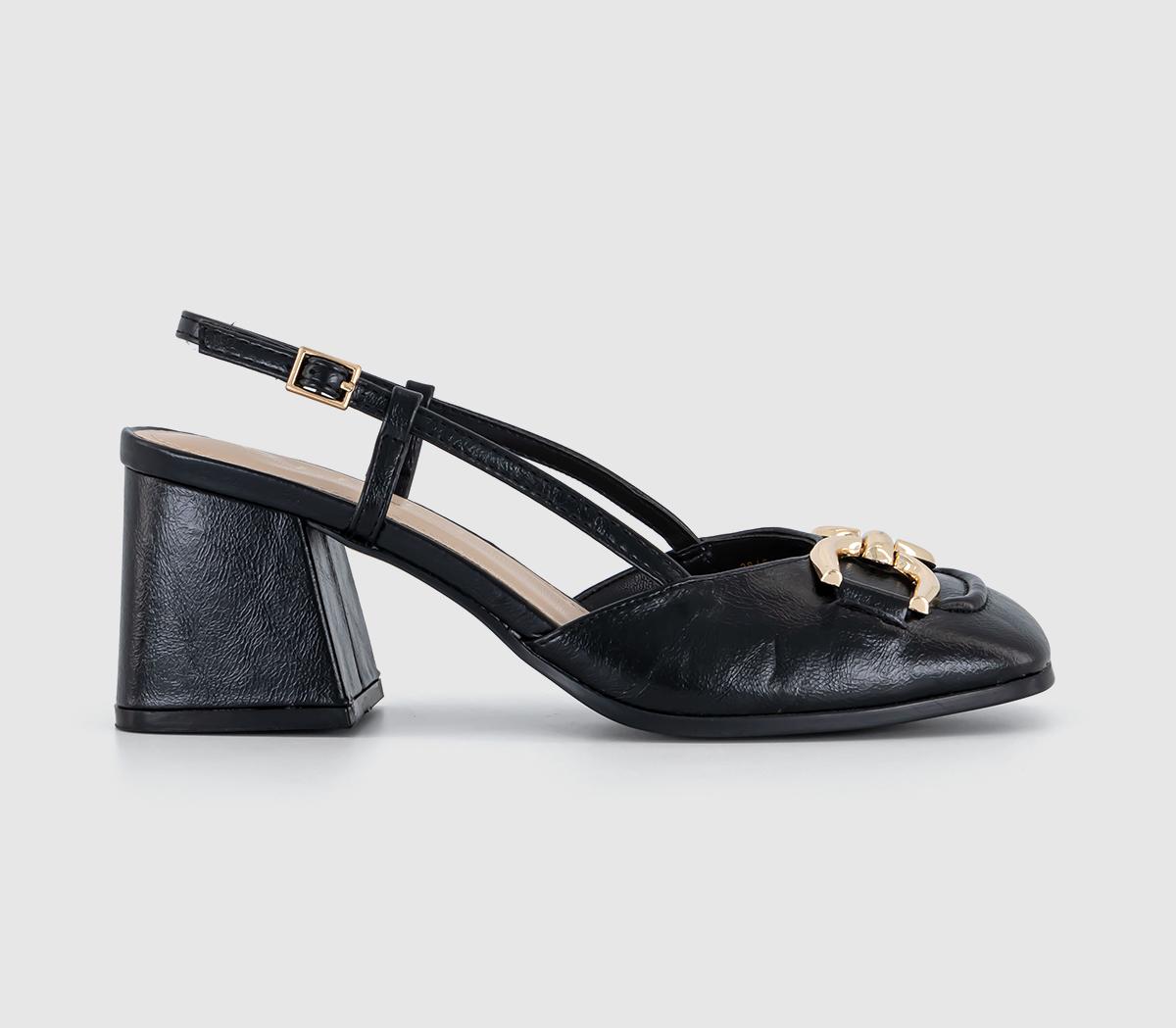 OFFICEMarnie- Snaffle Trim Sling Court HeelsBlack