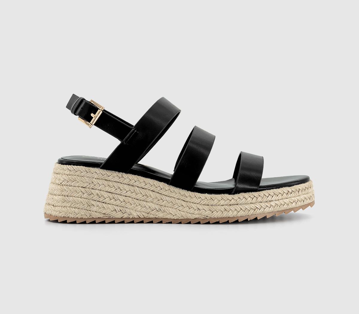 Malta Multi Strap Espadrille Wedges