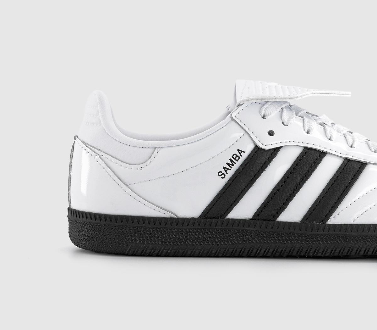 adidas Samba LT Trainers adidas Samba LT Trainers Core White Black Patent
