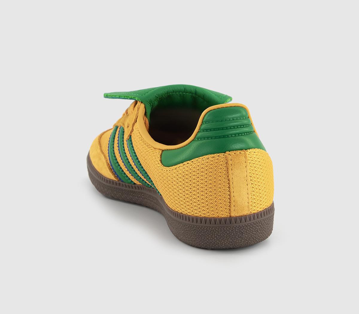 adidasSamba LT Trainers adidasSamba LT TrainersPreloved Yellow Green Gum