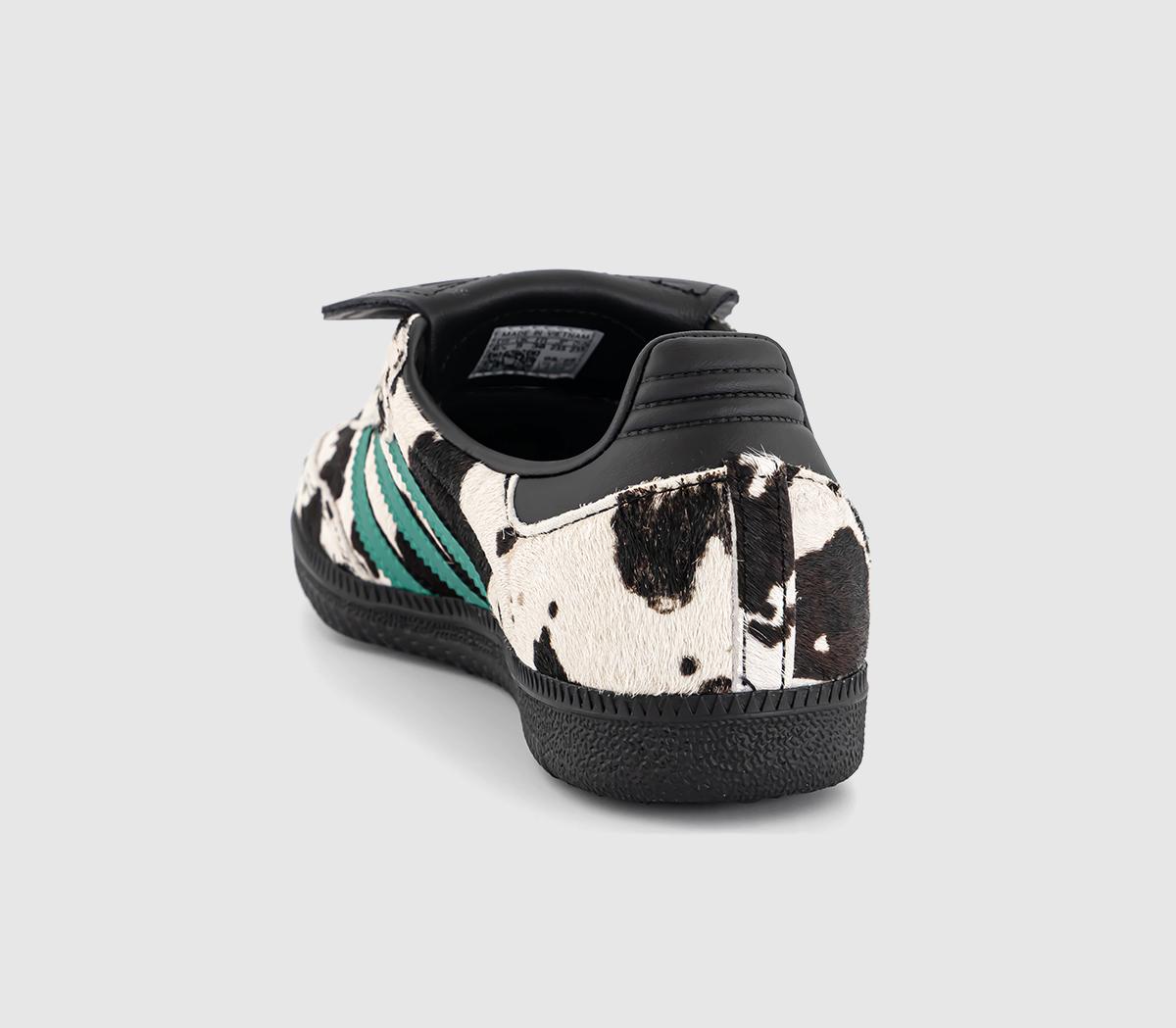 adidasSamba LT TrainersBlack Green Cow Print