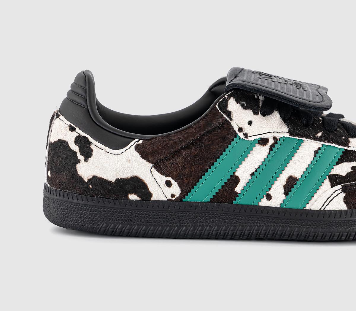 adidasSamba LT TrainersBlack Green Cow Print