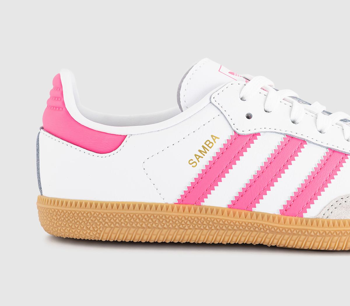 adidasSamba OG Youth TrainersWhite Lucid Pink Gum