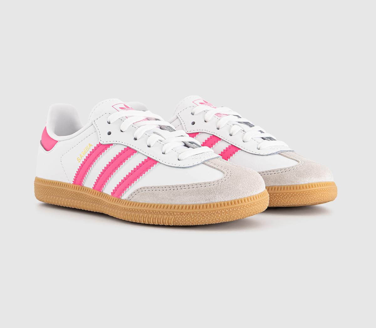 adidasSamba OG Youth TrainersWhite Lucid Pink Gum
