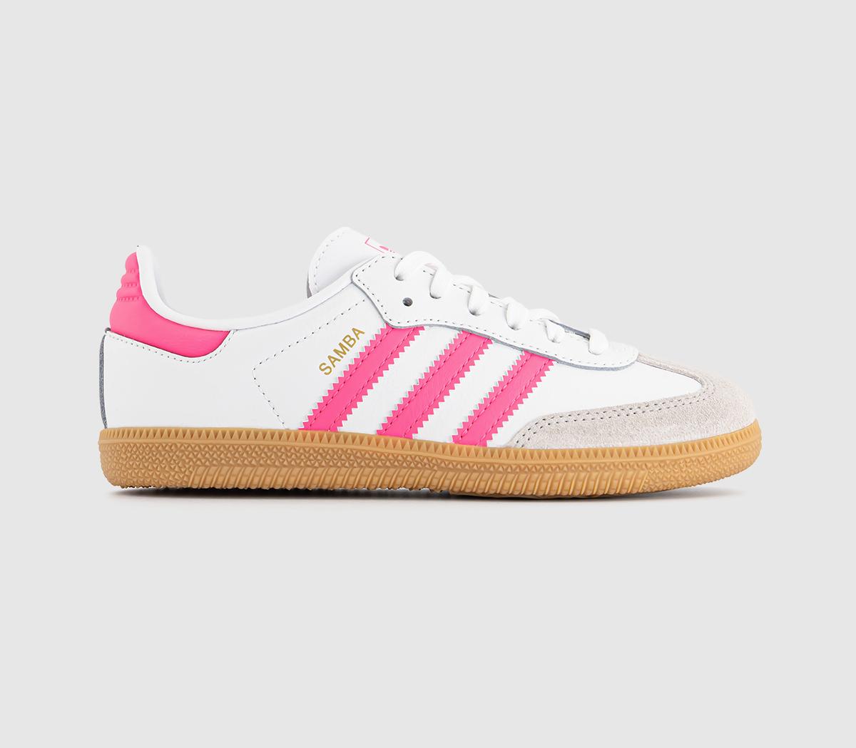 adidasSamba OG Youth TrainersWhite Lucid Pink Gum