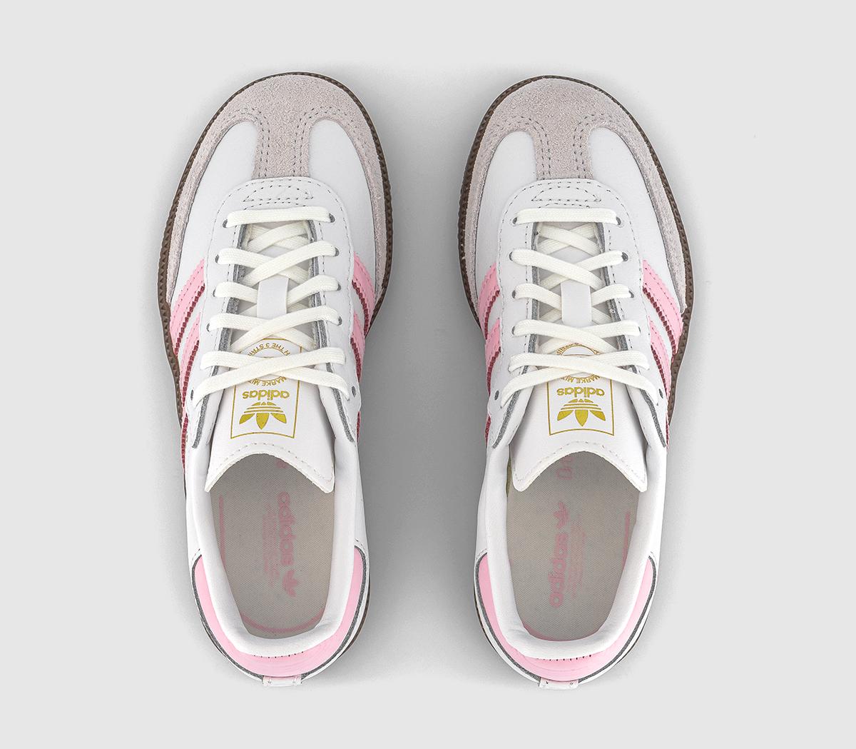 adidasSamba OG Youth TrainersWhite Clear Pink Gum