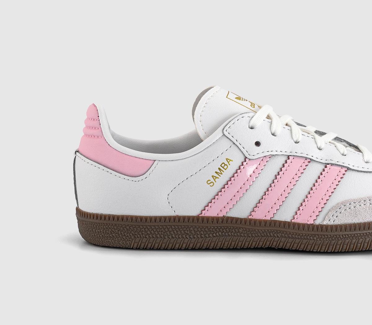 adidasSamba OG Youth TrainersWhite Clear Pink Gum