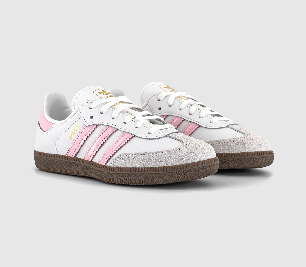 adidasSamba OG Youth TrainersWhite Clear Pink Gum