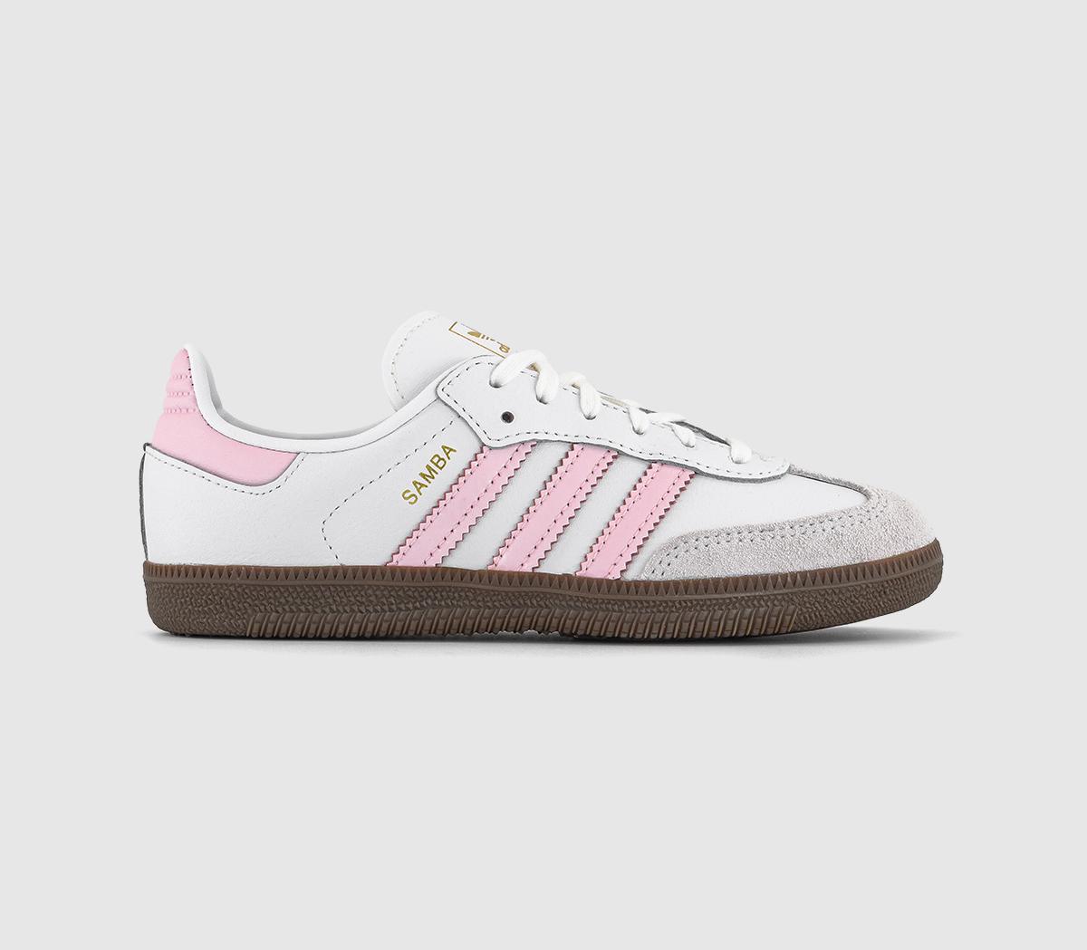 adidasSamba OG Youth TrainersWhite Clear Pink Gum