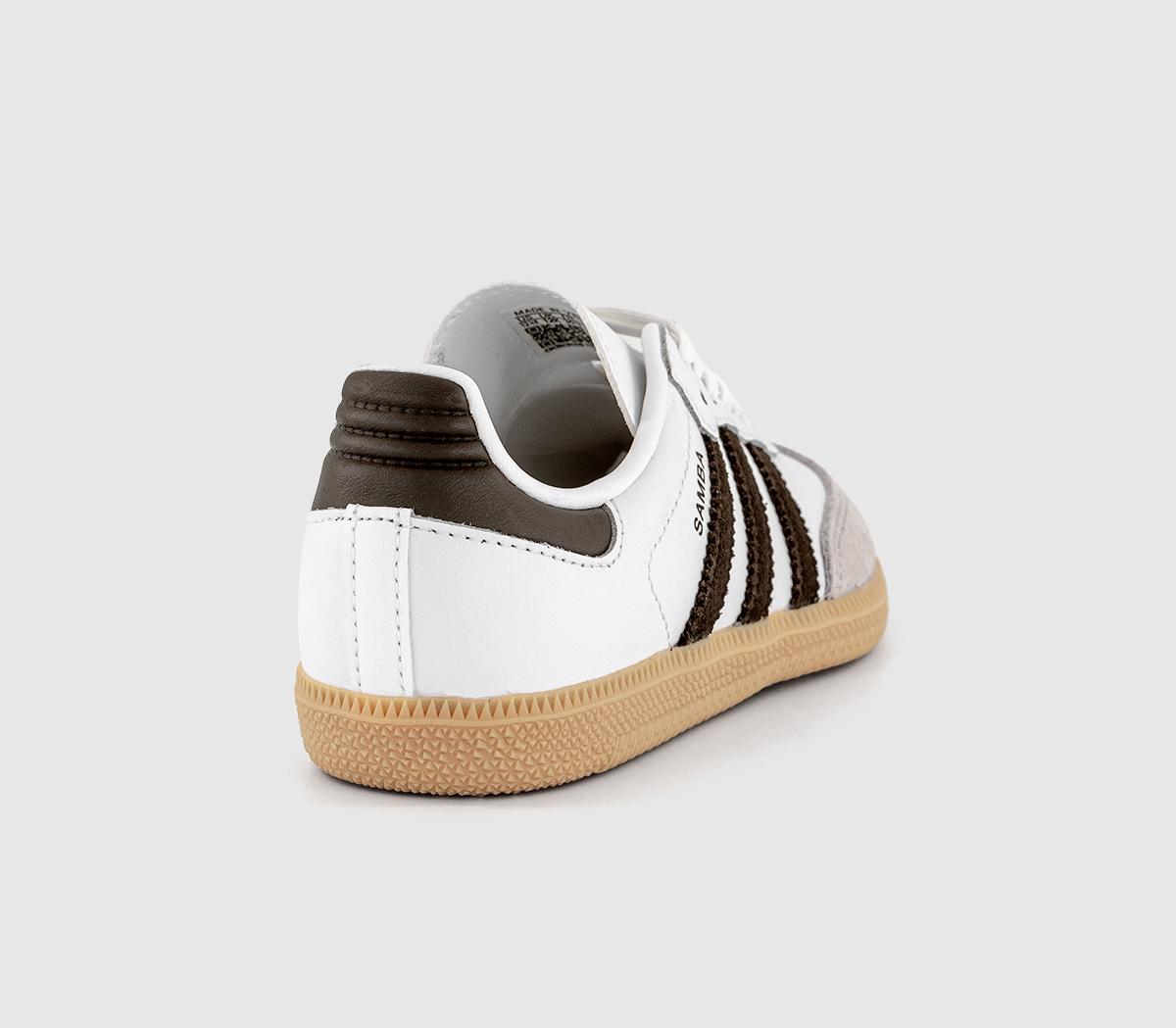 adidasSamba OG Youth TrainersWhite Aurora Cofee Gum