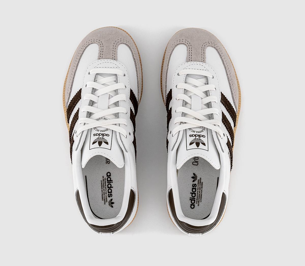 adidasSamba OG Youth TrainersWhite Aurora Cofee Gum