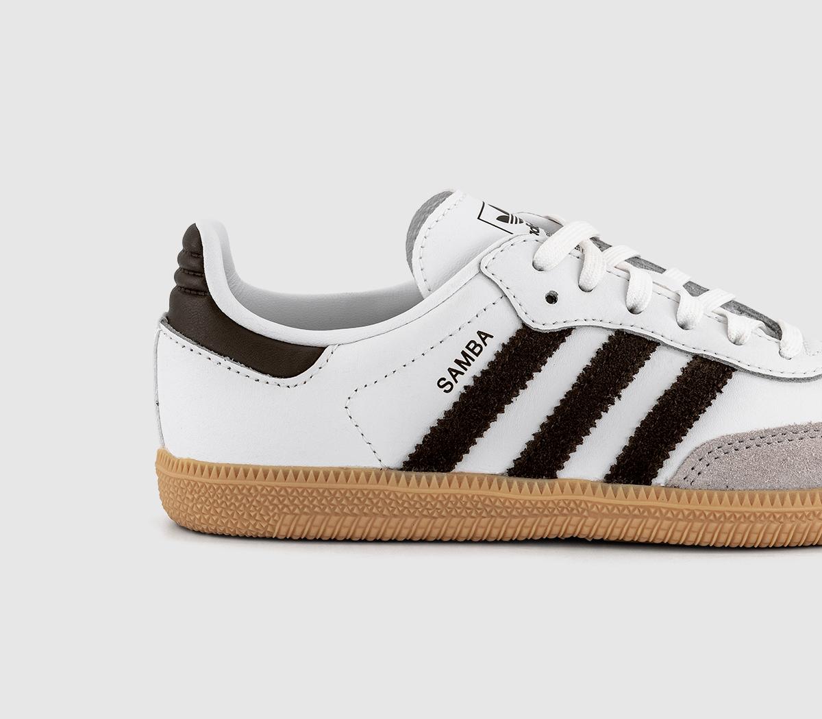 adidasSamba OG Youth TrainersWhite Aurora Cofee Gum