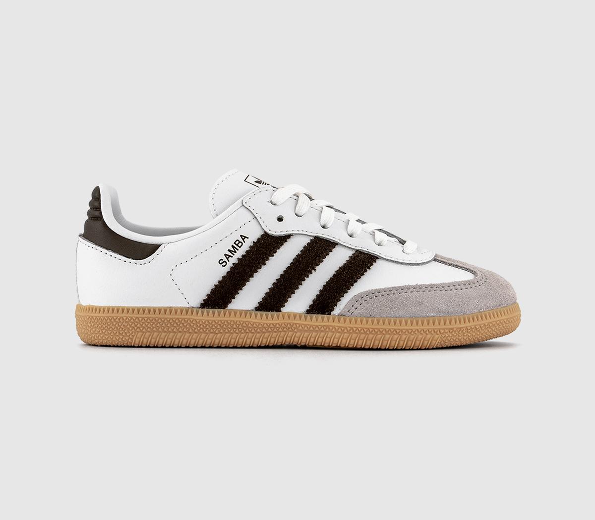 Adidas Samba Og Youth Trainers Aurora Cofee Gum White in Kids  Size 1 youth, Office Shoes