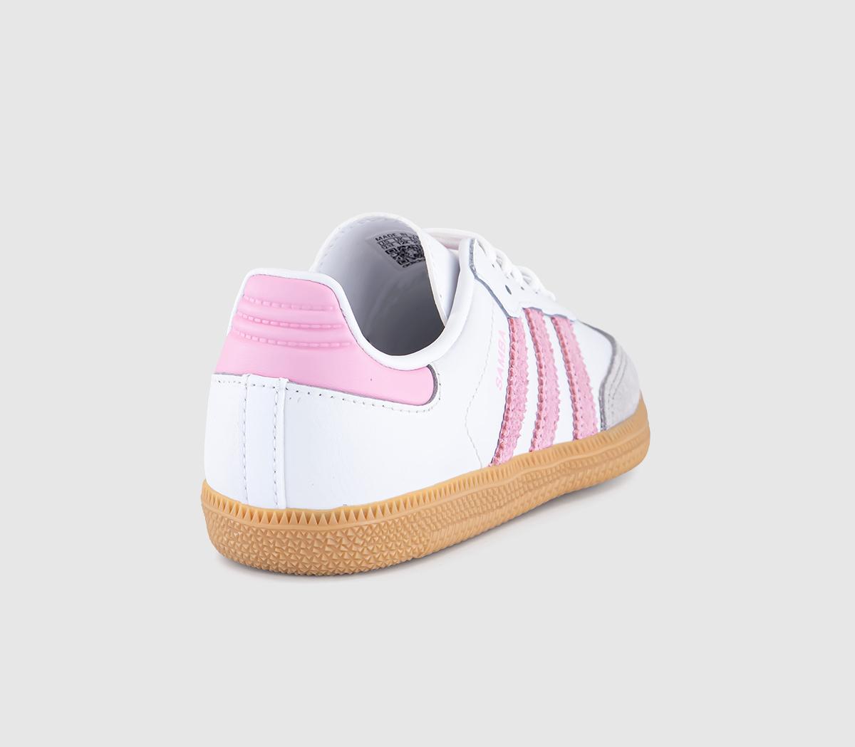 adidasSamba OG Youth TrainersWhite Light Pink Gum