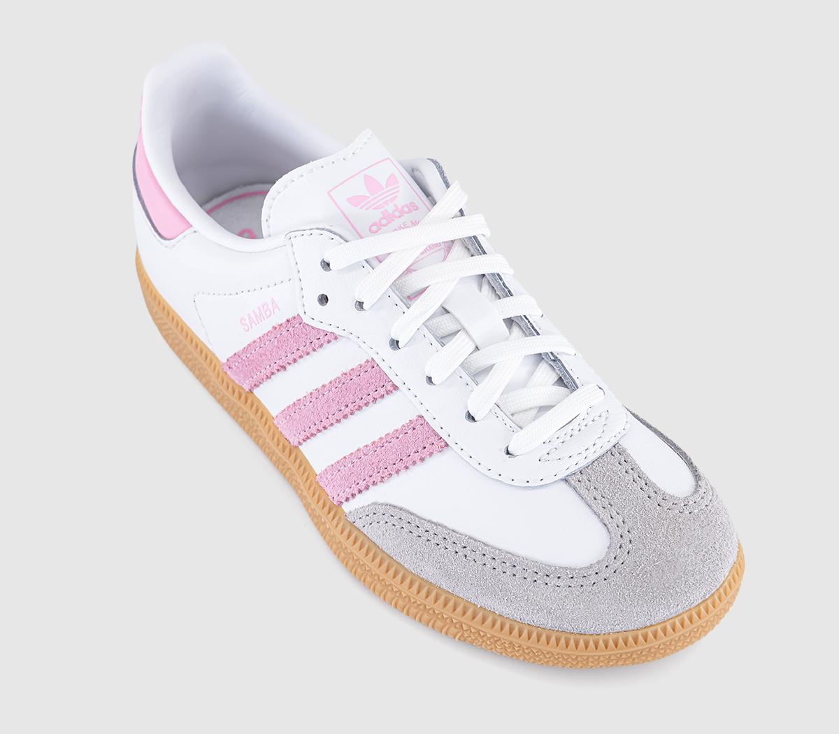 adidasSamba OG Youth TrainersWhite Light Pink Gum