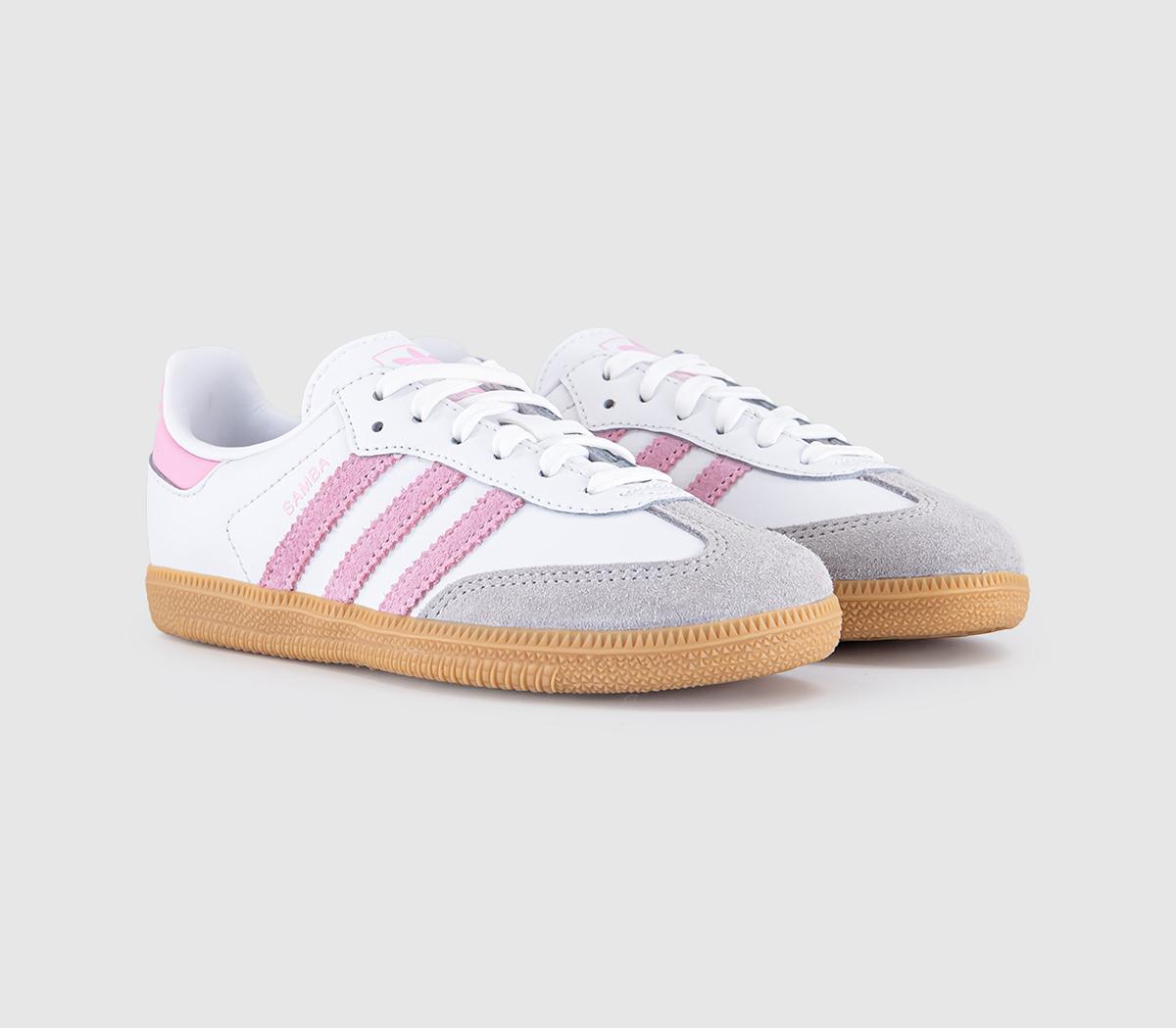 adidasSamba OG Youth TrainersWhite Light Pink Gum