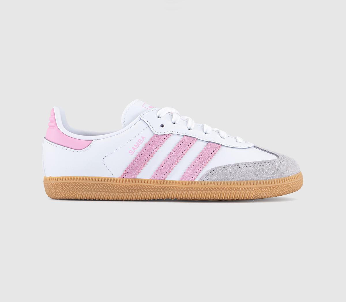 adidasSamba OG Youth TrainersWhite Light Pink Gum